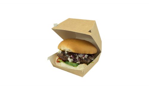 Burgerbox small bruin wit