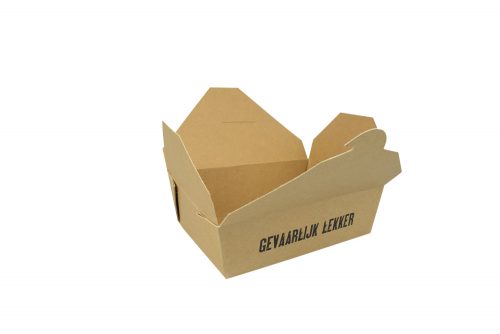 Foodbox small composteerbaar bruin