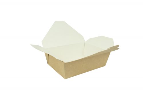 Foodbox small bruin wit