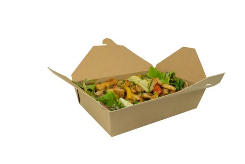 Foodbox large composteerbaar bruin